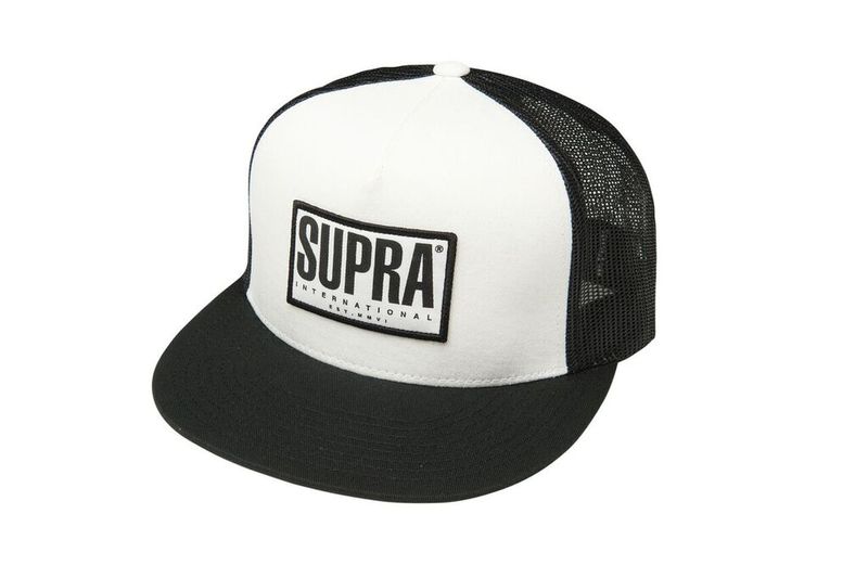 Supra Tri-Block Trucker Hüte - Weiß/Schwarz NMU46151